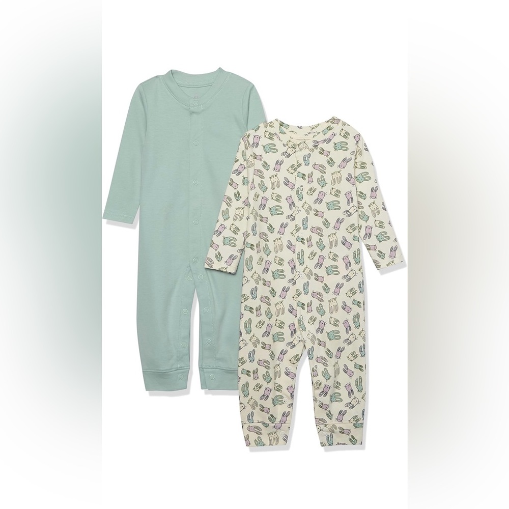 Amazon Aware Unisex Babies' Organic Cotton Footless Coverall, Pack of 2